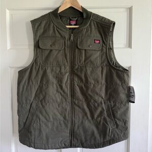 Wrangler Workwear Quilted Lined Duck Vest